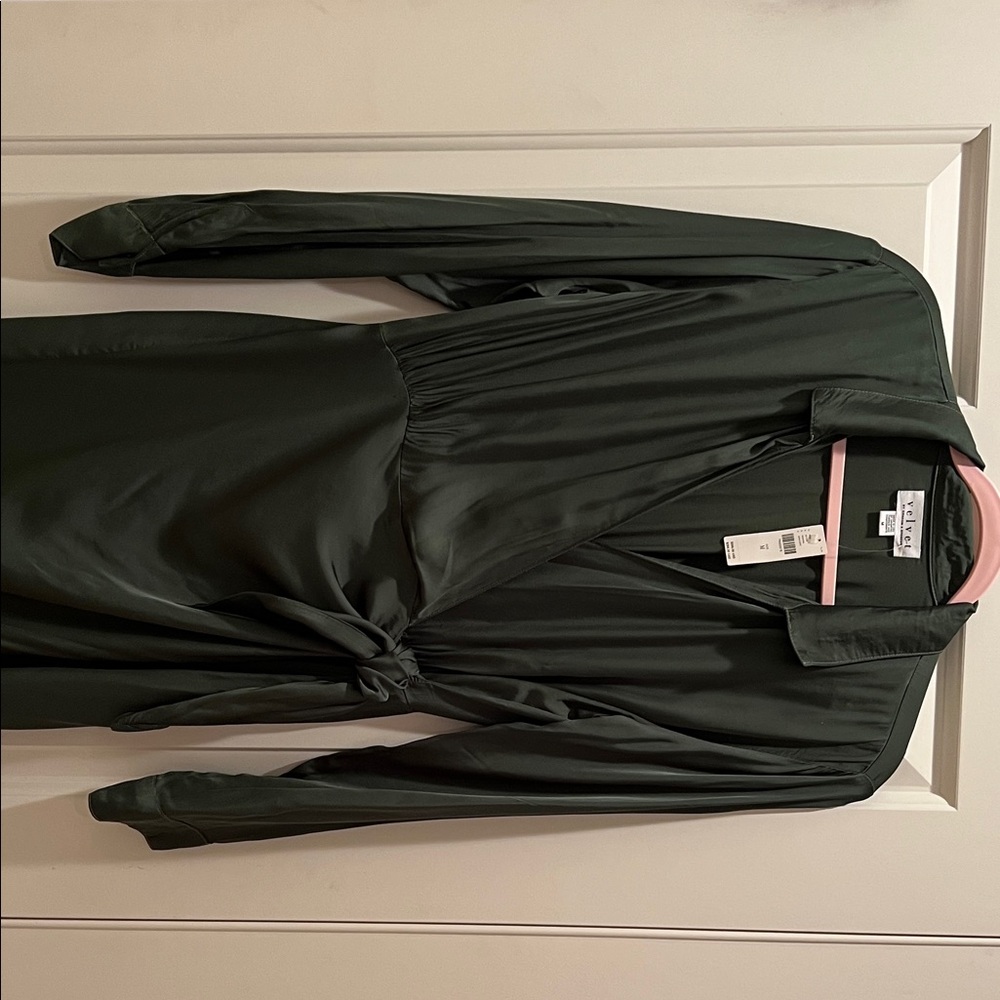 Velvet by Graham & Spencer Dark Green Midi Dress